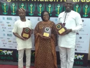 Chuks, Nosa and Wole Displays Their Awards