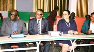 FROM LEFT -RIGHT Mr. Debo Fagbami,the Chairman of SPE Nigeria Council ; Mr. Bank-Anthony Okoroafor, the Chairman, Petroleum Technology Association of Nigeria(PETAN); Mrs. Patricia Simon-Hart,a Council member of PETAN and Mr. Udochukwu Akunna, the event manager of SPE Nigeria Council during Society of Petroleum Engineers Nigeria Council courtesy call to PETAN executive members in Port Harcourt recently.