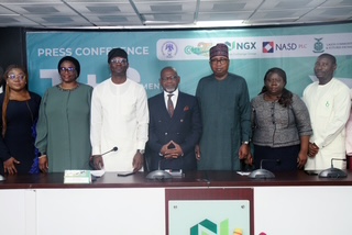 NGX Photo News: During The T+2 Settlement Cycle ‘Goes Live’ Press Conference In Lagos.