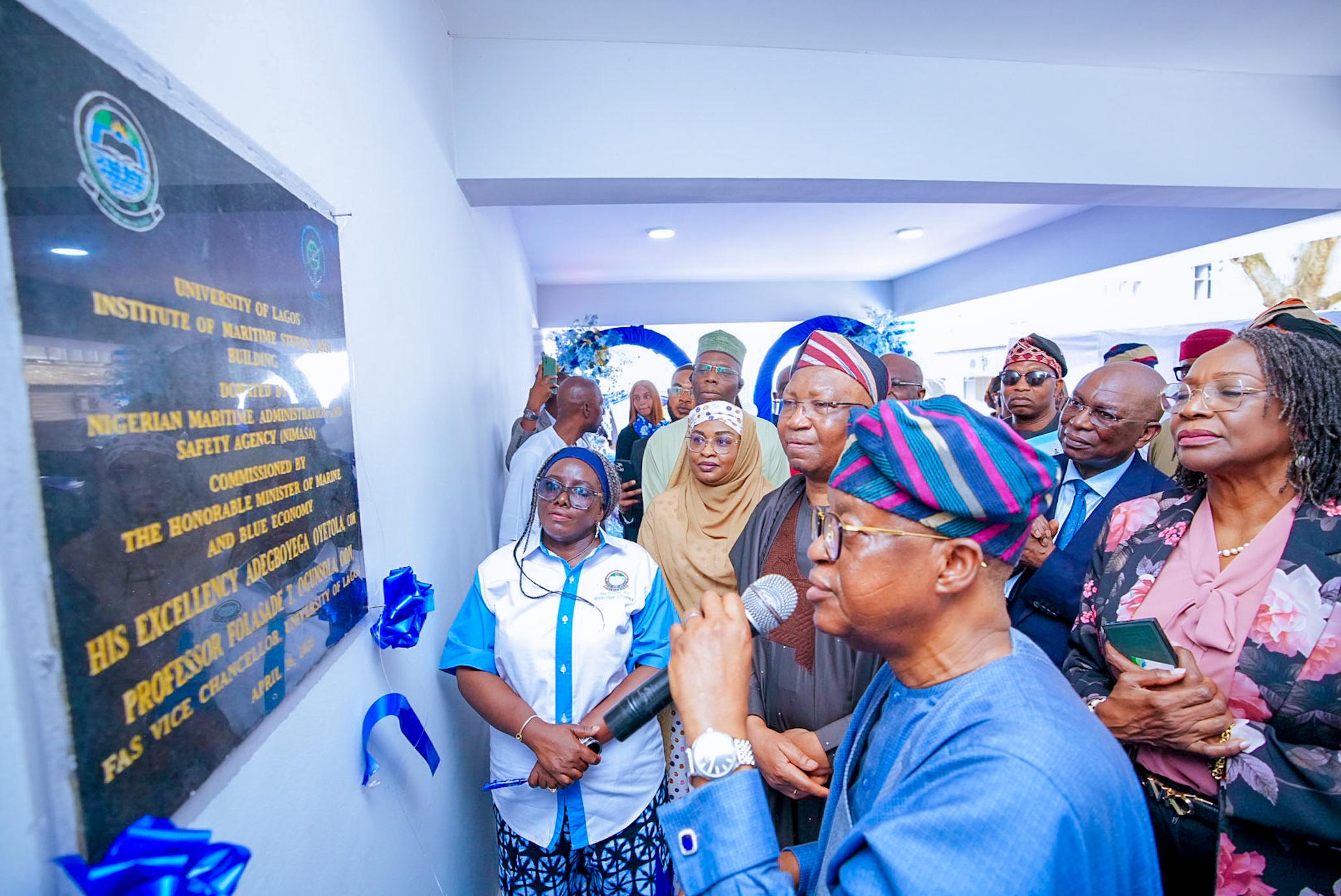 Oyetola Commissions NIMASA-UNILAG Maritime Institute Building, Pledges Blue Economy Boost.