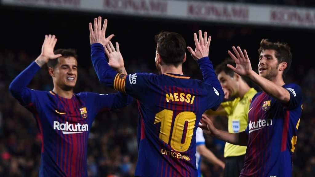 Record-breaking Messi hat-trick fires Barcelona to the 2017/18 LaLiga title