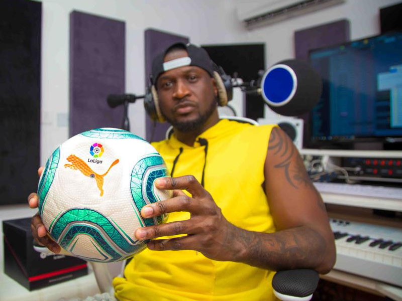 Peter Okoye (Mr P), VJ Adams ‘Unboxes’ New LaLiga Ball