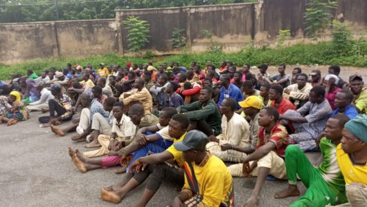 Truck With 151 Suspected Travelers From The North Held By Amotekun Moses Ofodeme