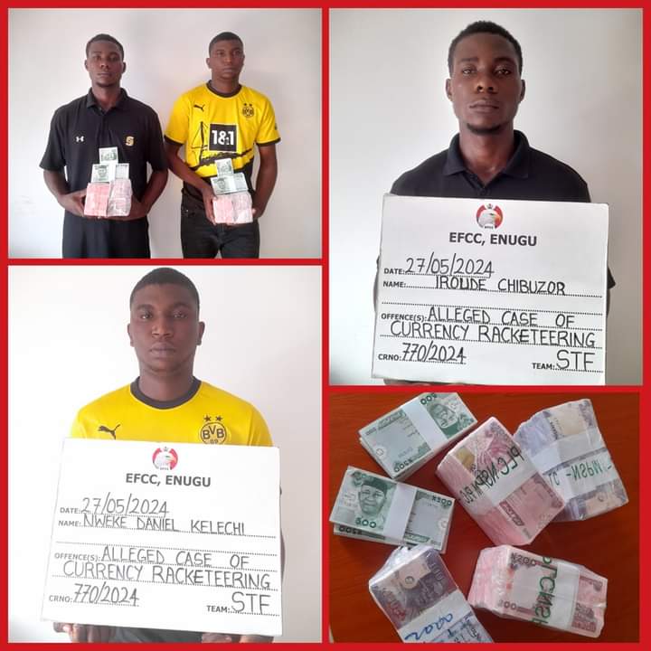 2 Suspects Arrested For Currency Racketeering In Enugu