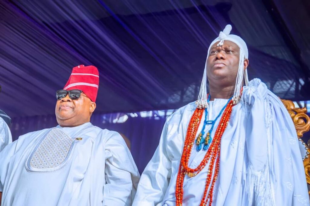 Governor Adeleke Rejoices With Ooni Of Ife At 50