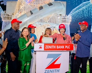 Zenith Bank Lights Up Ajose Adeosun Street For Christmas Season
