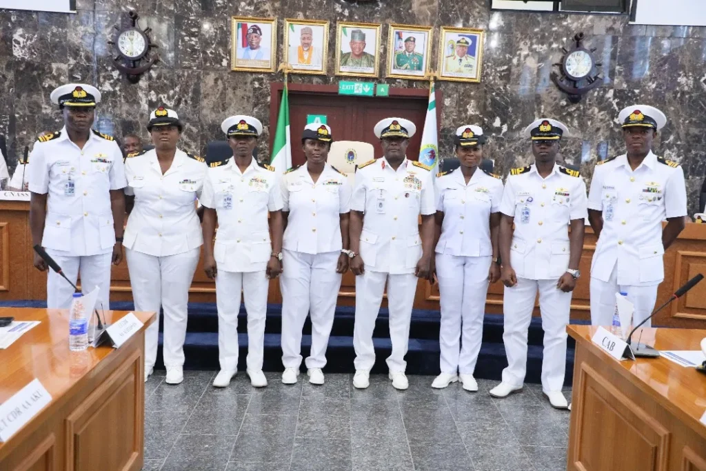 Newly Promoted Naval Officers Decorated With New Ranks