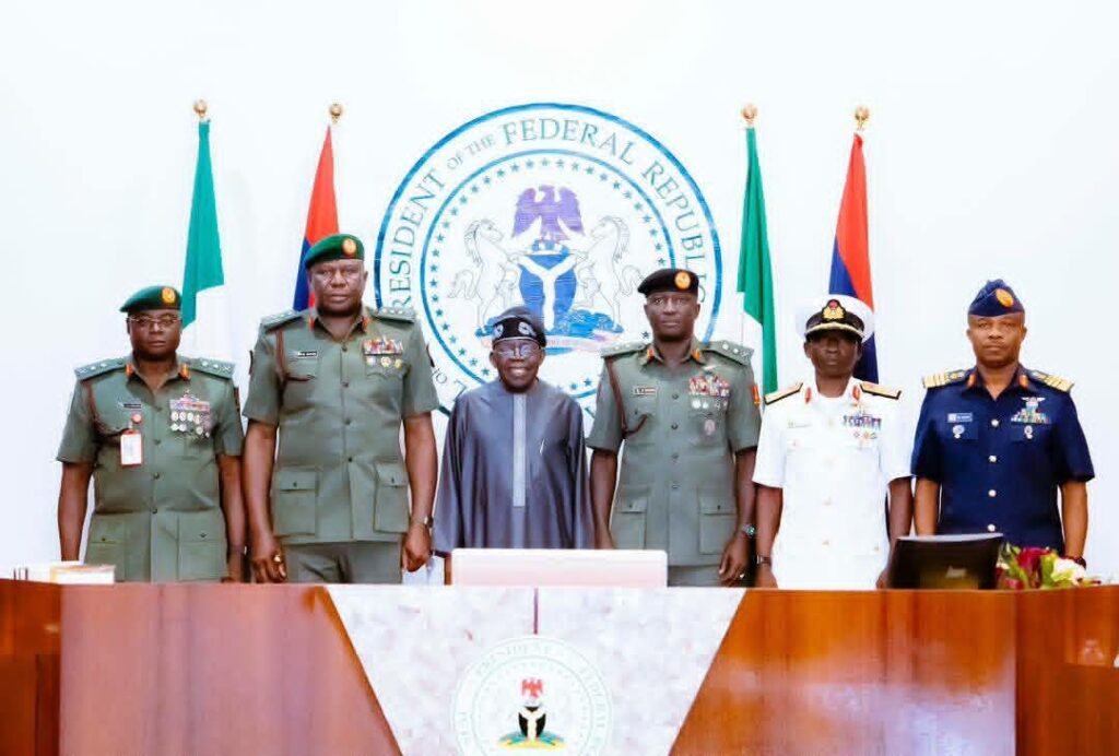 Tinubu Tasks New Service Chiefs To Crush Terrorists