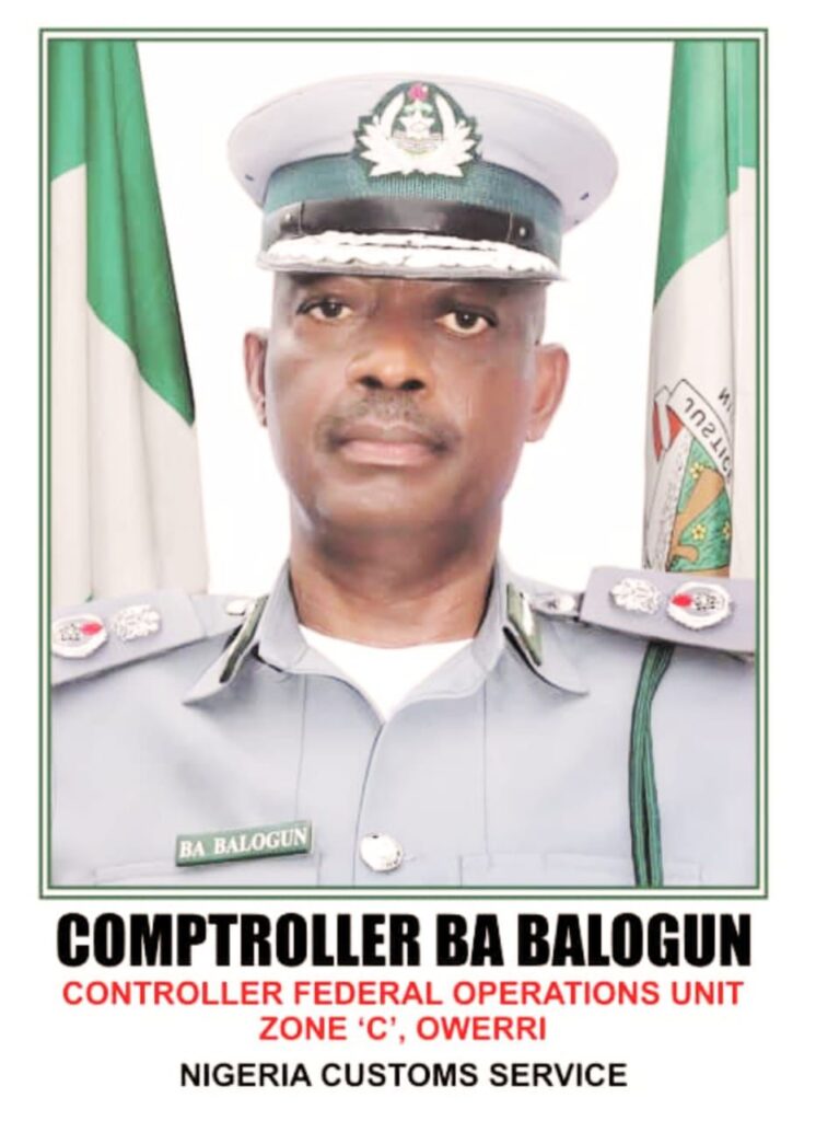 Customs Zone C Commander Balogun Delivers Over ₦5 Billion In Intel-Led Seizures Since 2025