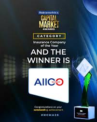 AIICO Wins 2026 Insurance Company Of The Year At Nairametrics Capital Market Awards