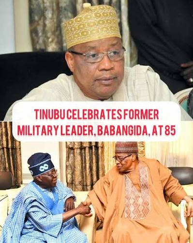Tinubu Eulogizes Former Military Leader, Ibrahim Babangida At 85